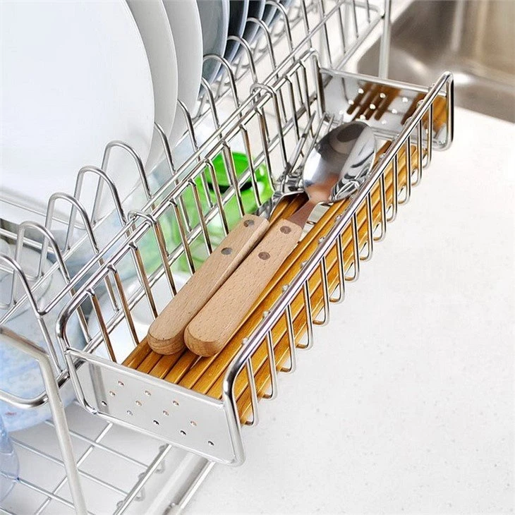 stainless steel utensil drawer organizer